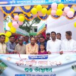 কমলগঞ্জে সীমান্তে হত্যা ও অবৈধ পুশ-ইনের প্রতিবাদে ১১ দলের মানববন্ধন